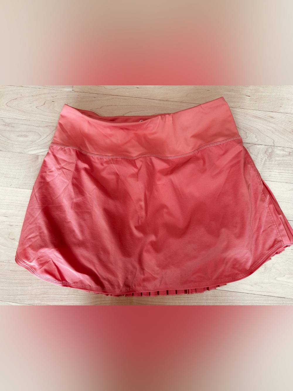 Coral Athletic Skirt with Built-In Shorts by Baleaf.